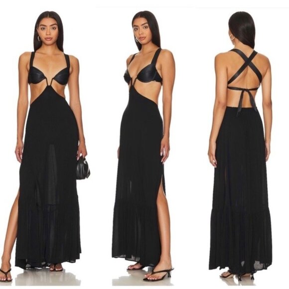 BOAMAR Hanna Long Dress Black - Picture 1 of 6